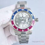 Swiss Quality Clone Rolex Submariner Citizen Silver Dial with Rainbow Bezel Watches
